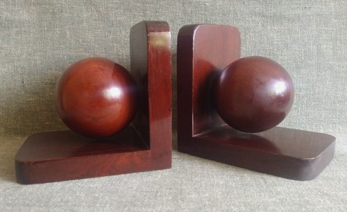 Bookends mid century sphere - bookends,