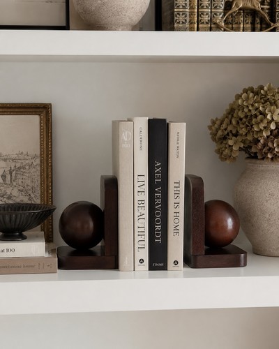 Bookends mid century sphere - bookends,