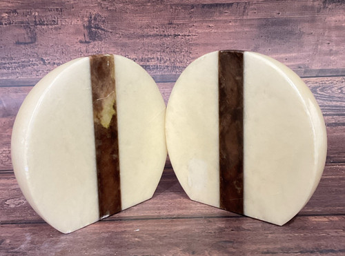 Vintage italian alabaster half - italian,